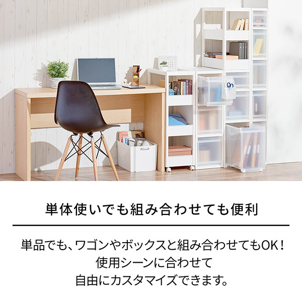 即日出荷 天馬 ファビエ スキピタストッカー スリム3段 S-030S ホワイト 隙間収納 引出しの通販は