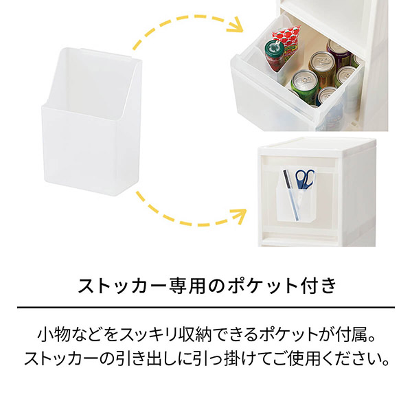 即日出荷 天馬 ファビエ スキピタストッカー スリム3段 S-030S ホワイト 隙間収納 引出しの通販は
