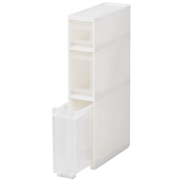 即日出荷 天馬 ファビエ スキピタストッカー スリム3段 S-111S ホワイト 隙間収納 引出しの通販は