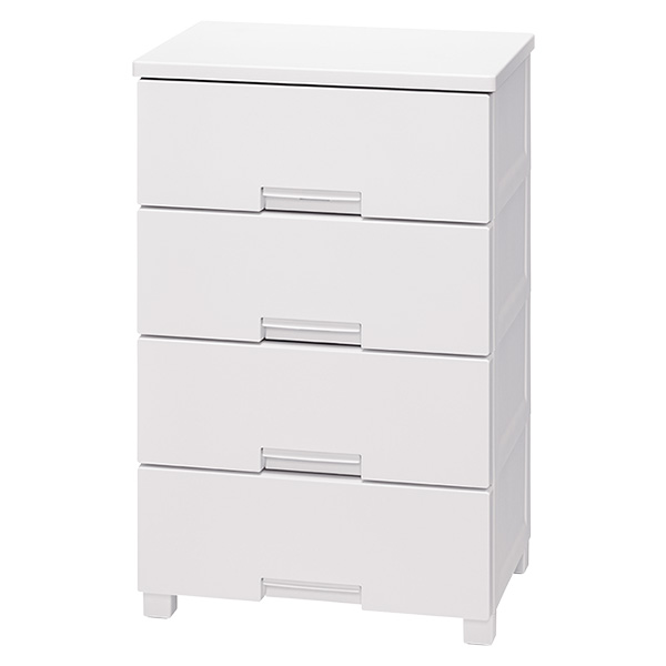 直送 日時指定不可 天馬 フィッツチェスト 5504 4段 幅55cm ホワイト 沖縄・離島配送不可