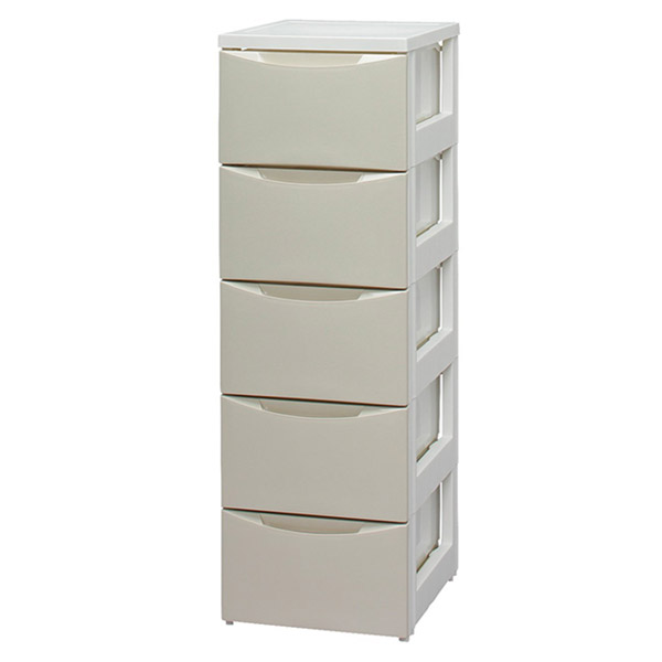 直送 日時指定不可 アイリスオーヤマ スリムチェスト COD-325 ホワイト/アイボリー 幅32cm 5段 沖縄・離島配送不可の通販は 6,073円