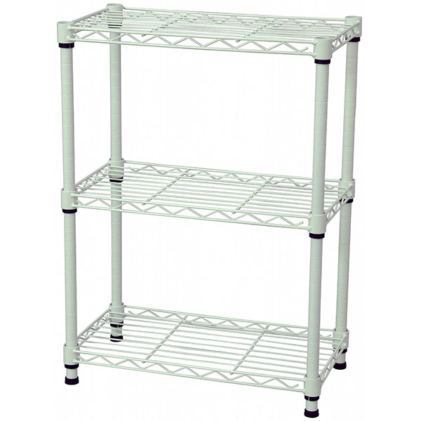 ワイヤーメッシュラック ホワイト 最終価格！ホワイト 3段 ワイヤー