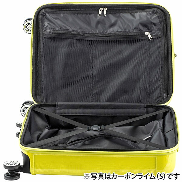 直送 日時指定不可 協和 アクタス トップオープンジッパーキャリー M カーボンブラック 74-20321 沖縄・離島配送不可_3