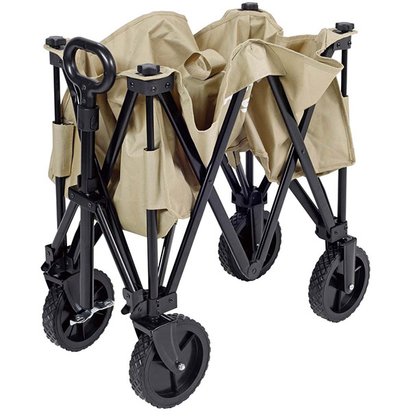 即日出荷 キャプテンスタッグ CAPTAIN STAG CS収束型4輪キャリー ベージュ UL-1056 ワゴン アウトドア 沖縄・離島配送不可_1
