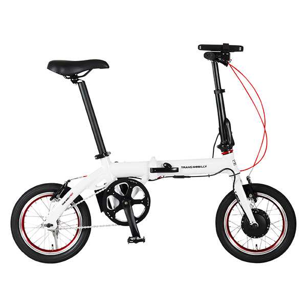 トランスモバイリー TRANS MOBILLY NEXT 14型 折畳み電動アシスト自転車 E-BIKE AL-FDB140E ホワイト 92208-12 沖縄・離島配送不可