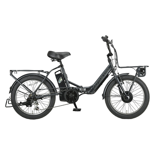 キャプテンスタッグ CAPTAIN STAG eバーギー電動FDB206 マットブラック 折畳み自転車 20型 YG-1502 沖縄・離島配送不可