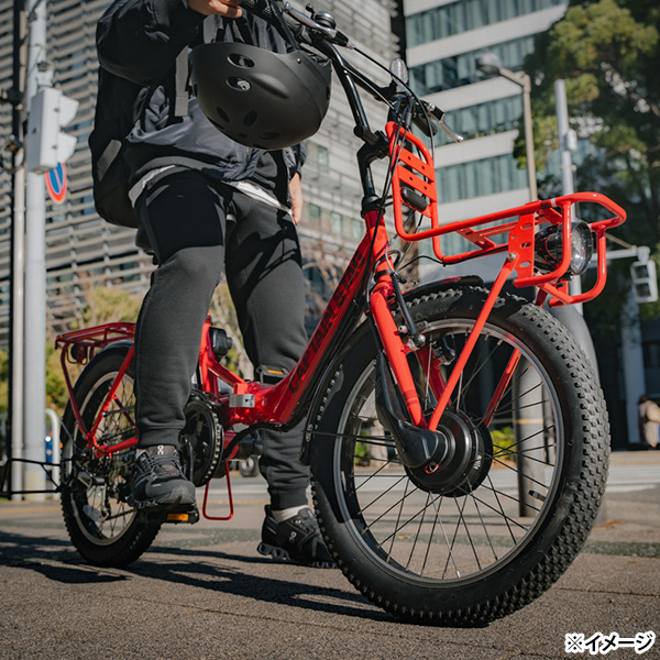 キャプテンスタッグ CAPTAIN STAG eバーギー電動FDB206 グローイングレッド 折畳み自転車 20型 YG-1505 沖縄・離島配送不可_4