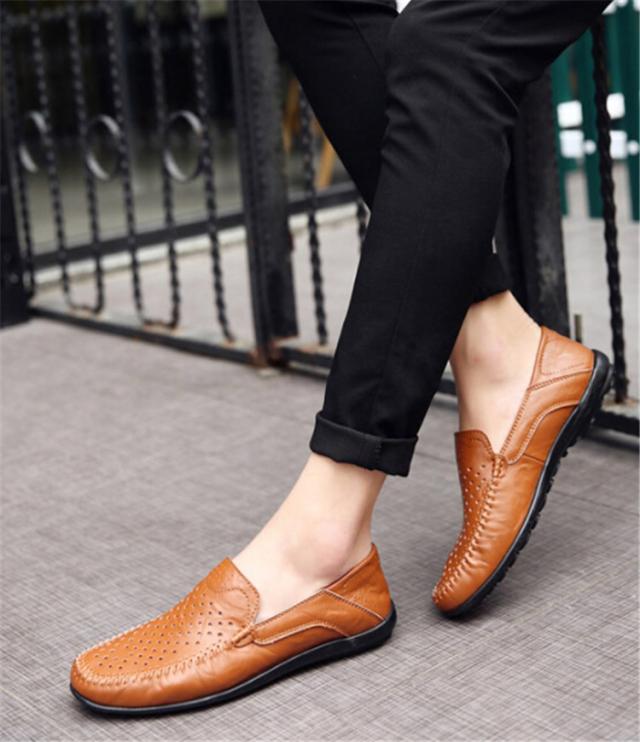 ローファー スリップオン ドライビングシューズ メンズ デッキシューズ 軽量 モカシン 靴 カジュアル２種履き方 手作り 紳士靴 ビジネス の通販はau Pay マーケット Rumieru