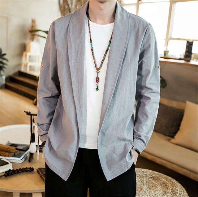 カーディガン 麻綿 メンズ 夏 ゆったり コーディガン 無地 薄手 シ 七分袖 羽織 通気 トップス 和式パーカー おしゃれ カジュアル 和風 の通販はau Pay マーケット Rumieru