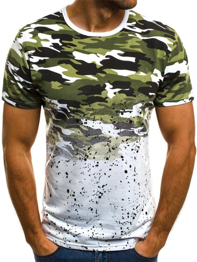 メンズ Tシャツ 半袖 迷彩 カモフラージュ アメカジ 迷彩tシャツ 切替の通販はau Pay マーケット Rumieru