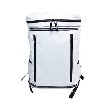 防災士のおすすめ 防水スクエアリュック ホワイト ブラック 非常持ち出し袋 防水ファスナー 撥水ターポリン生地の通販はau Pay マーケット あんしんの殿堂防災館