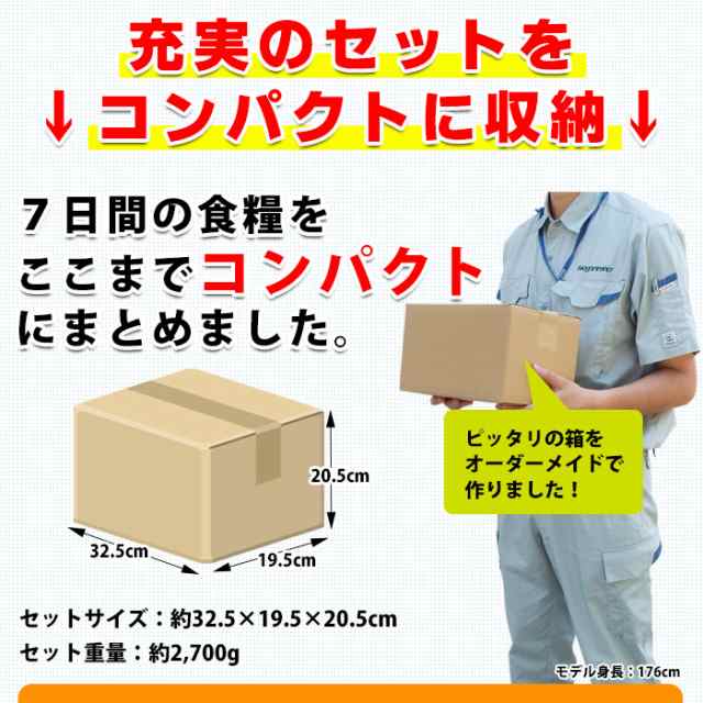 非常食 セット5年保存 7daysコンパクト 17種21食分 1週間分 七日分 一週間分 備蓄食 長期 の通販はau Pay マーケット あんしんの殿堂防災館