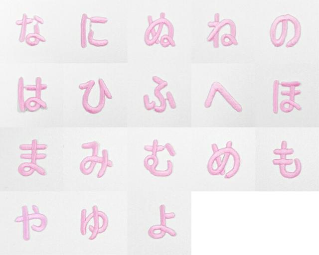 文字ワッペン ひらがな 中 濁点 3枚セット 名前 アイロン 男の子 女の子 名入れ お名前 文字 アップリケ Cpの通販はau Pay マーケット アップリケ通販 ブロドリー