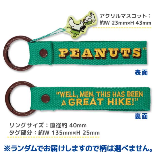 PEANUTS スヌーピー 刺繍タグキーホルダー キャラクター グッズ