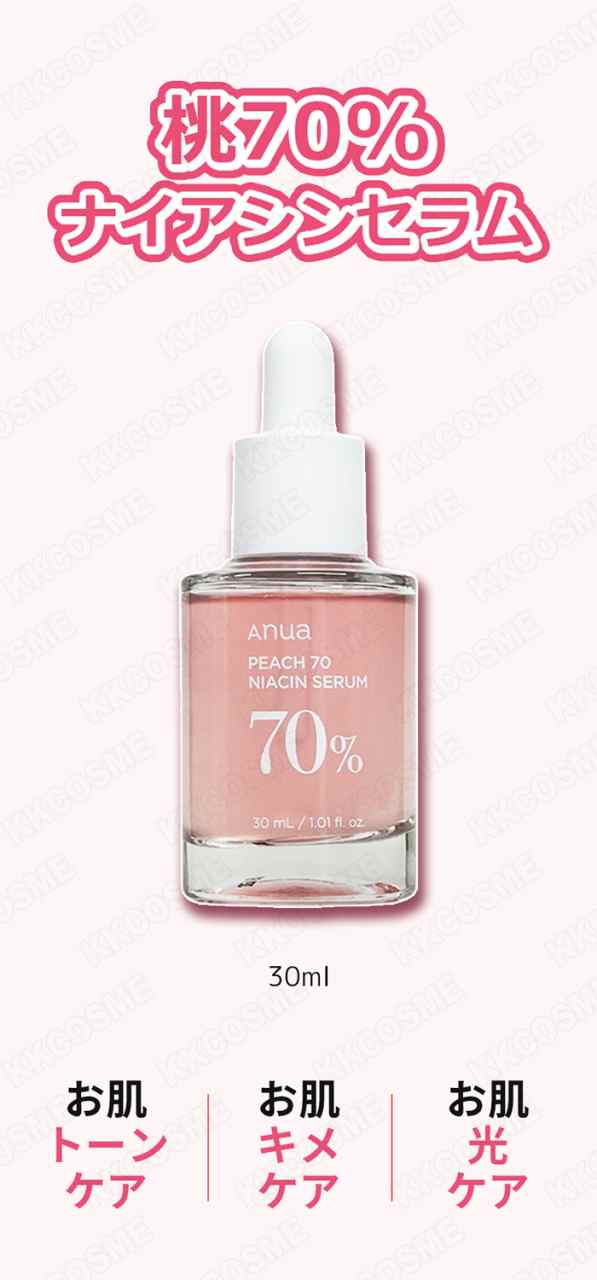 anua 桃 スキンケアセット桃70%ナイアシンセラム - 美容液