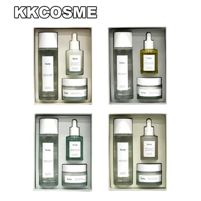Huxley ハクスリー スキンケアセット 化粧水+エッセンス+クリーム 3種セット 基礎化粧品セット韓国コスメ 正規品