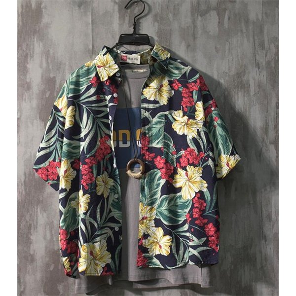 カジュアルシャツ メンズ 半袖 夏 花柄シャツ ミリタリー シャツ カジュアル 個性 紳士 の通販はau Pay マーケット 株式会社久発商事