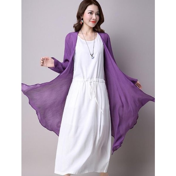 ワンピース 2点セット レディース ノースリーブワンピース カーディガン 綿 ロング 大きいサイズ 大人 通勤 春夏の通販はau Pay マーケット 株式会社久発商事