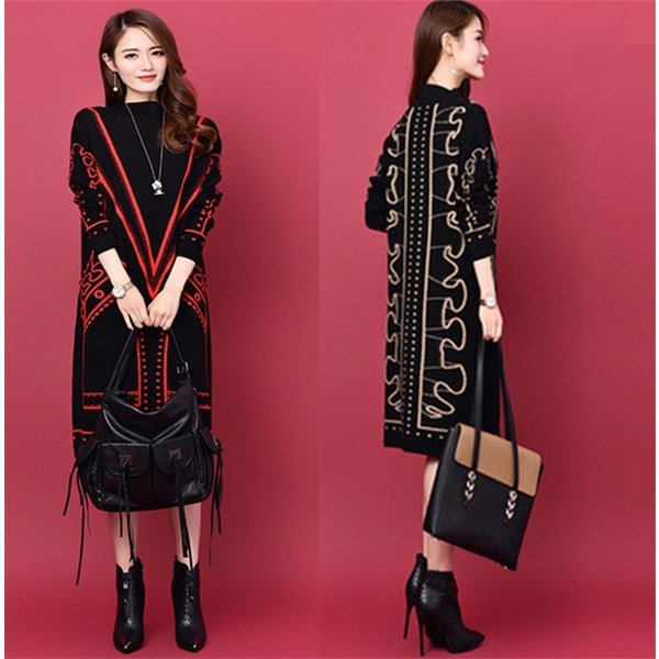 膝丈ワンピース カットソーワンピース レディース 着痩せ ニットワンピース 秋ワンピース 長袖 大人 秋冬 大きいサイズ カジュアル 30代 の通販はau Pay マーケット 株式会社久発商事