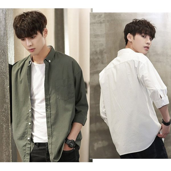 19 新作 メンズ 七分袖 カジュアルシャツ 春夏新作 七分袖シャツ メンズ トップス 夏 春物 春服 メンズシャツの通販はau Pay マーケット 株式会社久発商事