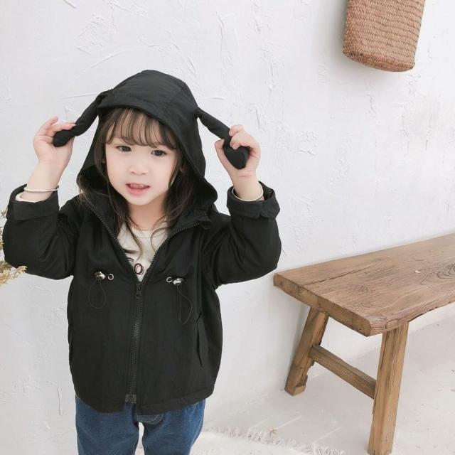 子ども服 アウター 長袖 可愛い 韓国 通学 女の子 通学 帽子付き ウサギの耳の通販はau Pay マーケット 株式会社久発商事