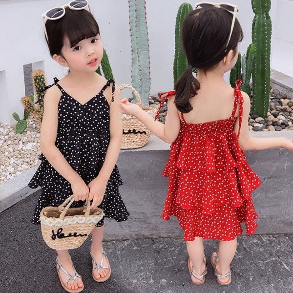 ワンピース 発表会 結婚式 キッズ 韓国子供服 女の子 夏着 シフォンワンピース ドット 子供用 ページュ レッド ブラック80 90 100 110 12の通販はau Pay マーケット 株式会社久発商事