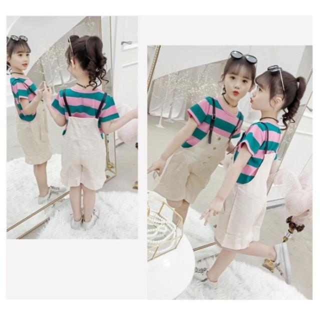 夏 子供服 女の子 セットアップ 上下セット 2点セット 女の子 Tシャツ トップスオーバーオール カジュアルパンツ キッズ着 通園 通学 発の通販はau Pay マーケット 株式会社久発商事