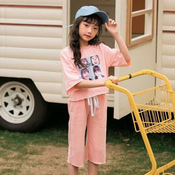 韓国子供服 女の子 Tシャツ カジュアルパンツ 2点セット 上下セット かわいいプリント 夏着 半袖 子供服 110 1 130 140 150 160cmの通販はau Pay マーケット 株式会社久発商事