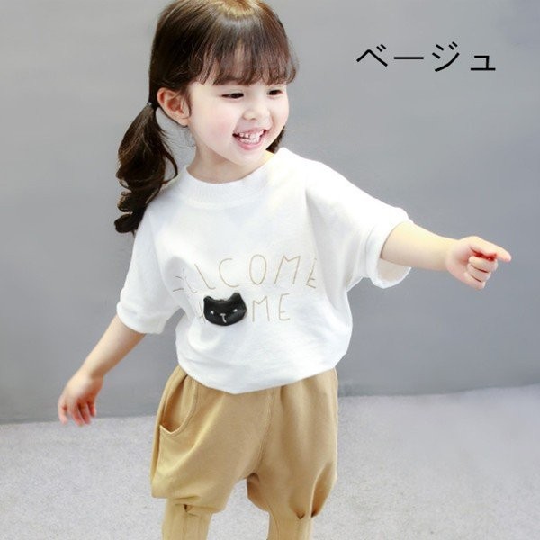 韓国子供服 男女兼用 ホワイト 半袖 ハーフパンツ セット セットアップ ２点セット ベージュ グレー 総ゴム カジュアル 可愛い トップス の通販はau Pay マーケット 株式会社久発商事