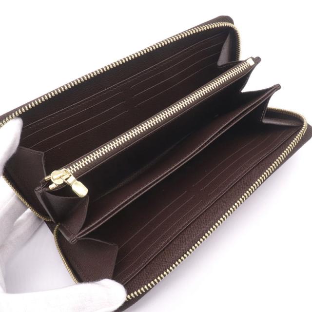 ルイヴィトン ジッピーウォレット N41661 ダミエエベヌ ラウンドファスナー長財布 ラウンドジップ長財布 ブラウン 茶色 中古 送料無料の通販は