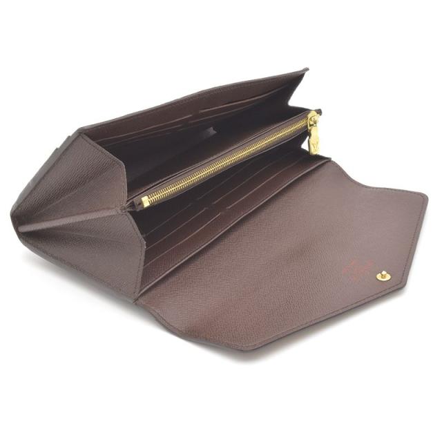 ルイ ヴィトン◎ポルトフォイユ サラ ダミエ エベヌ 長財布
