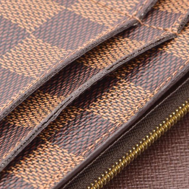 ルイヴィトン ポルトフォイユサラ N63209 ダミエエベヌ ホック長財布  