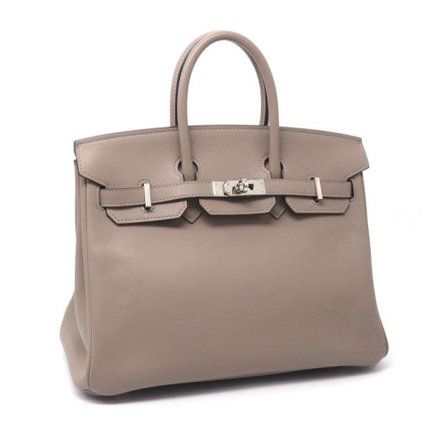エルメス バーキン25 A刻印 トゥルティエールグレー ヴォースイフト ハンドバッグ 25cm シルバー金具 レザー 中古 送料無料の通販は 962,500円