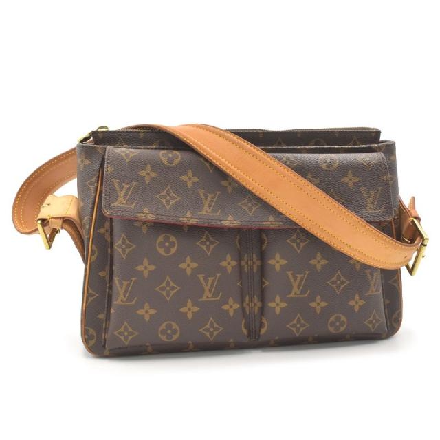 ルイヴィトン ヴィバシテGM M51163 モノグラム ショルダーバッグ ワンショルダーバッグ メッセンジャーバッグ 茶色 ブラウン 中古 送料無料の通販は 52,800円