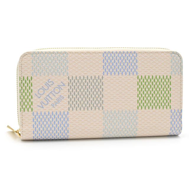 Pua Moena ピュアモエナ 長財布 イタリアンレザーメッシュ財布　グリーン ピュア モエナ イタリア製シープスキン メッシュラウンド