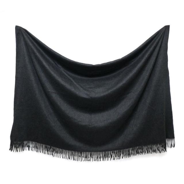 エルメス 大判ストールカシミヤ 黒 HERMES 黒 ストール・ショール
