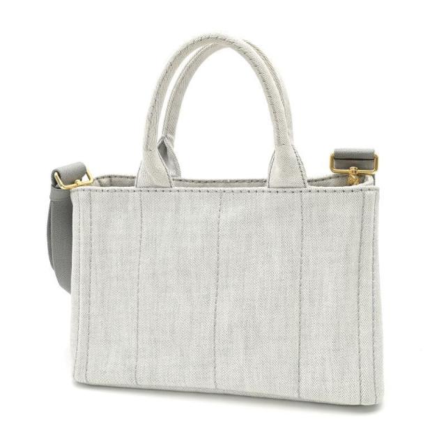 PRADA プラダ カナパ ビアンコ デニム 2way カナパ s PRADA グレー