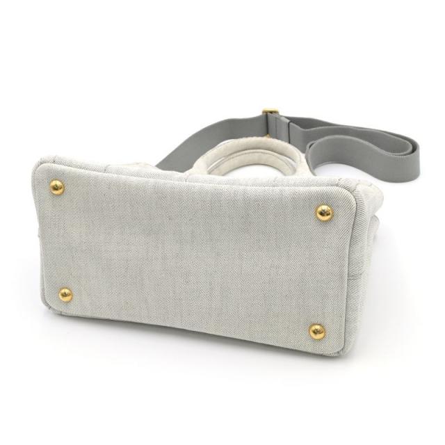 PRADA プラダ カナパ ビアンコ デニム 2way カナパ s PRADA グレー