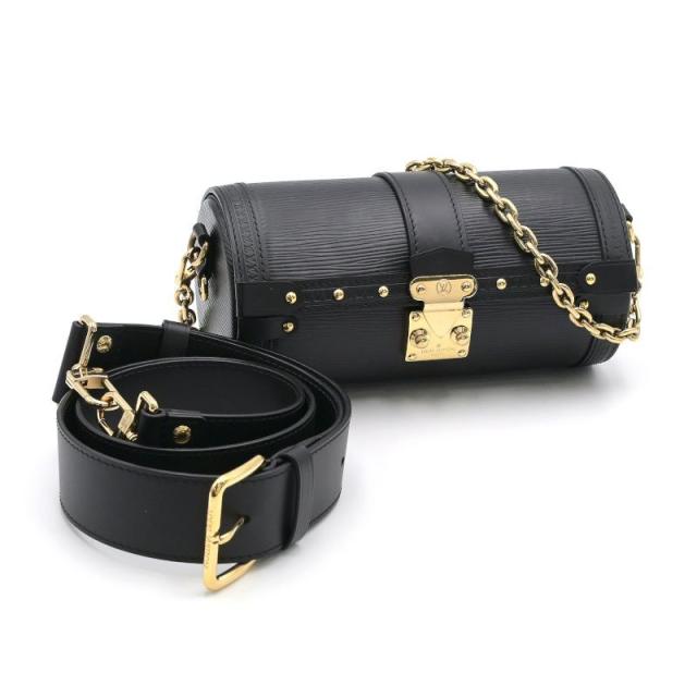 ルイヴィトン パピヨントランク M58655 エピ ノワール ショルダーバッグ クロスボディバッグ 斜め掛けバッグ ブラック 黒 中古 送料無料