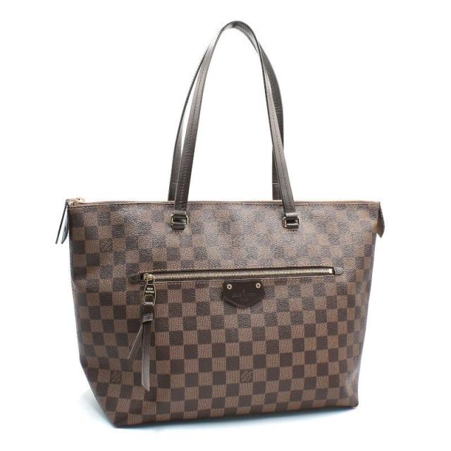ルイヴィトン イエナMM N41013 ダミエエベヌ トートバッグ ショルダーバッグ 肩掛けバッグ ブラウン 茶色 中古 送料無料