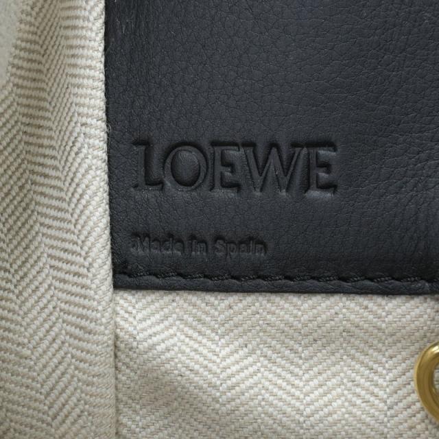 ロエベ ハンモックバッグ スモール 387.30PS35 カーフレザー ベージュ ブラウン ブラック ショルダーバッグ ハンドバッグ 中古 送料無料