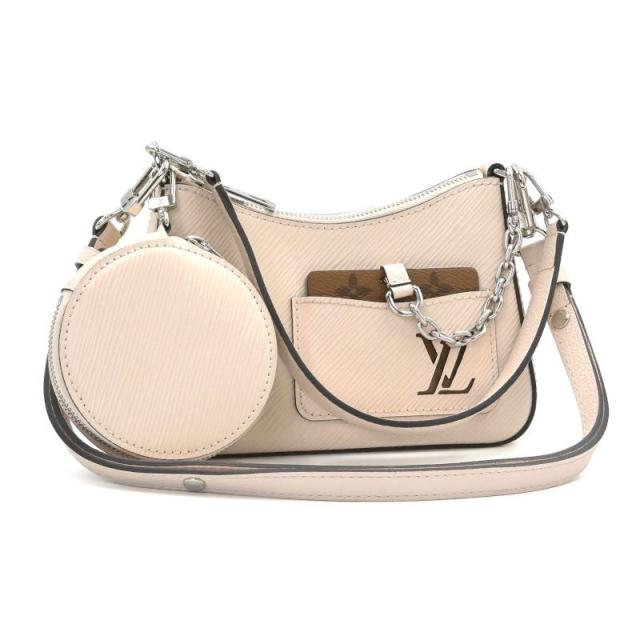 ルイヴィトン マレリーニ M20999 エピ モノグラム クオーツホワイト ハンドバッグ ショルダーバッグ 肩掛けバッグ ベージュ 中古 送料無料