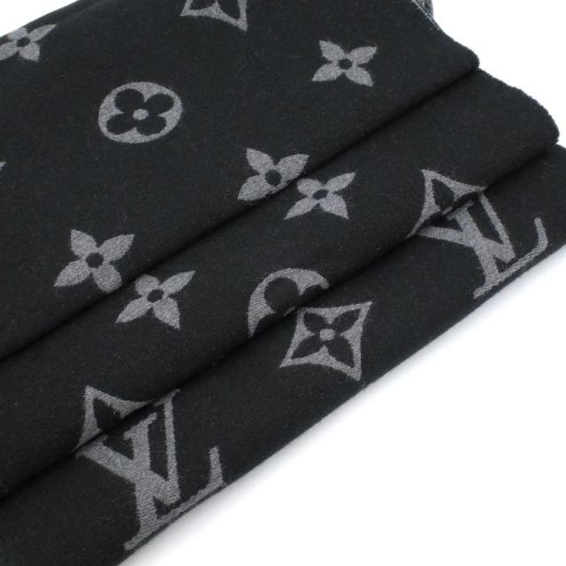 ルイヴィトン マフラーオールアバウトモノグラム M79225 ウール100