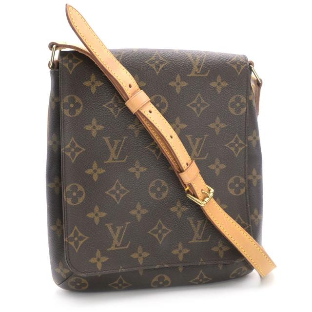 ルイヴィトン ミュゼットサルサ M51387 モノグラム ワンショルダーバッグ 肩掛けバッグ ブラウン 茶色 中古 送料無料