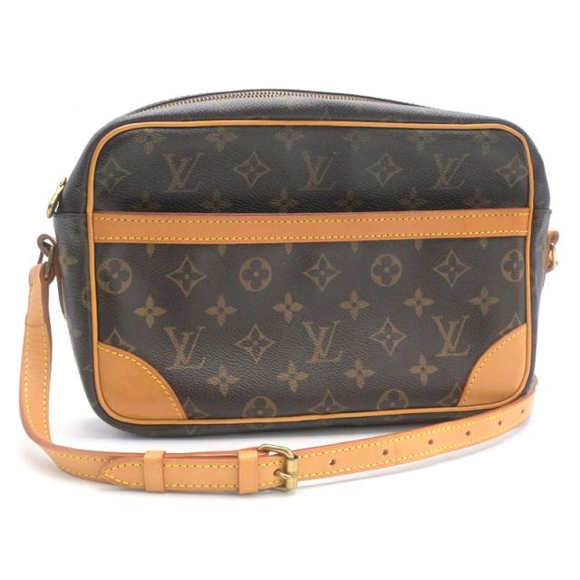 ルイヴィトン トロカデロ27 M51274 モノグラム ショルダーバッグ クロスボディバッグ 肩掛けバッグ ブラウン 茶色 中古 送料無料