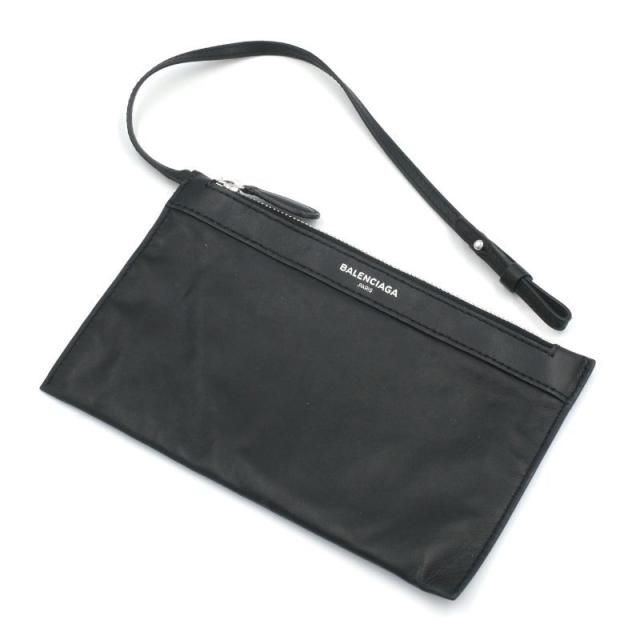 バレンシアガ ネイビーカバスS 339933 レザー ブラック トートバッグ 