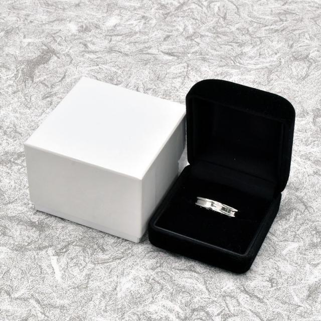 H2733 ブルガリ #54 K18WG ビーゼロワン 1バンド リング BVLGARI ブルガリ B-zero1 ビーゼロワン XS 1バンド ブルー