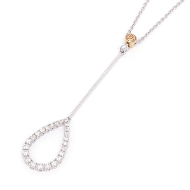 ダミアーニ サンセットブルーバードダイヤネックレス K18WG K18YG ドロップモチーフ 雫 オープンワーク ホワイトゴールド 中古 送料無料の通販はネックレス