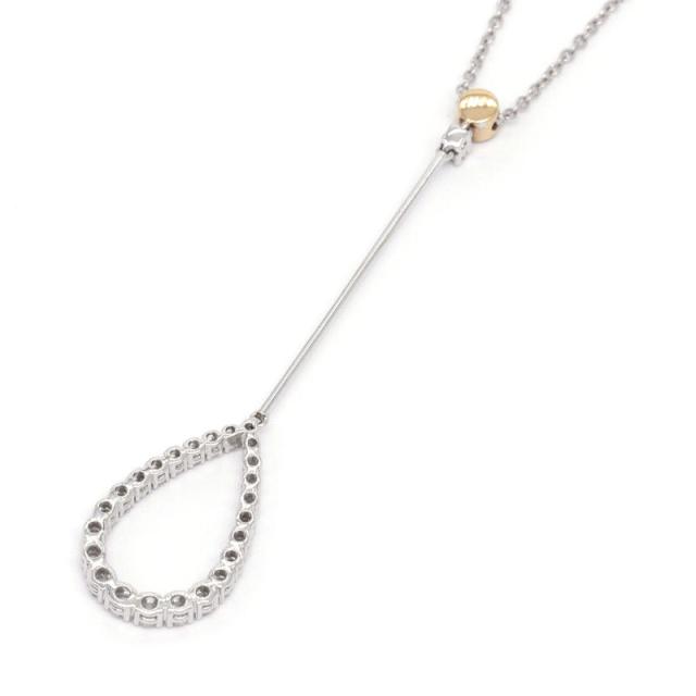 ダミアーニ サンセットブルーバードダイヤネックレス K18WG K18YG ドロップモチーフ 雫 オープンワーク ホワイトゴールド 中古 送料無料の通販は