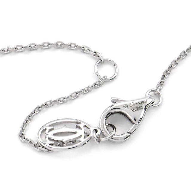 カルティエ ダムールネックレス XS K18WG ダイヤモンドネックレス 一粒  